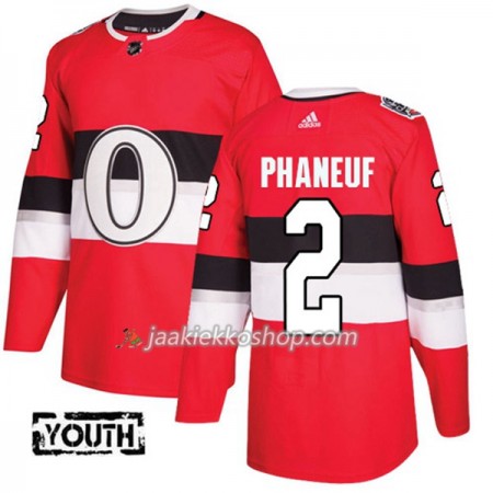 Lapsille NHL Ottawa Senators Pelipaita Dion Phaneuf 2 Adidas 2017-2018 Punainen 100 Classic Authentic